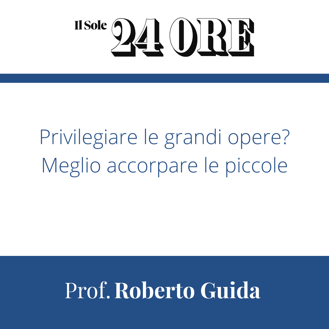 Copertina articolo sole24 ore